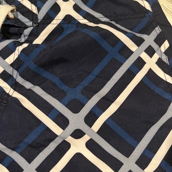 Nautica Men's Navy Plaid Swim Shorts - Picture 5 of 7